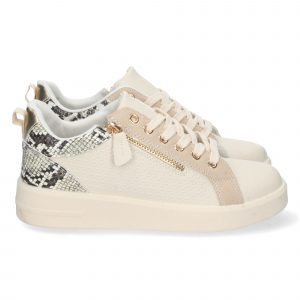 Zapatilla Plana con Estampado y Cordones