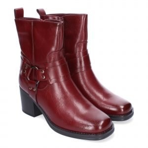 Botines de Tacón para Mujer, Elegantes Adorno de Hebilla