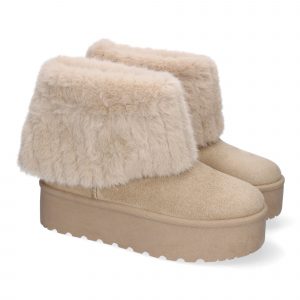 Botin Australiano de Plataforma para Mujer, Comodos y Calentitos, Forrados con Pelo