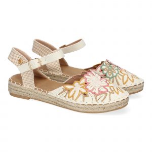 Sandalias de Mujer, Diseño Floral, Detalles Bordados, Comodas y Elegantes