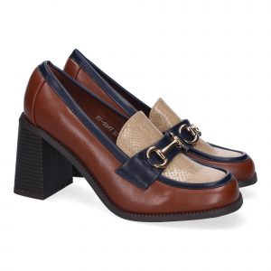 Mocasin de Tacon para Mujer, Comodo y Elegante, Diseño Moderno