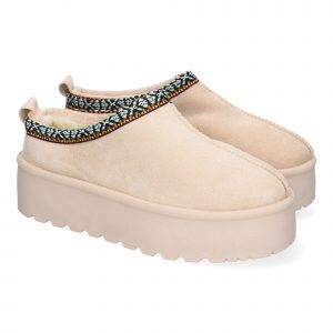 Zapatillas para Mujer de Plataforma, Bordadas, Diseño Moderno, Calidas