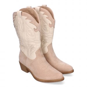 Botas Cowboy para Mujer con Detalles en la Caña