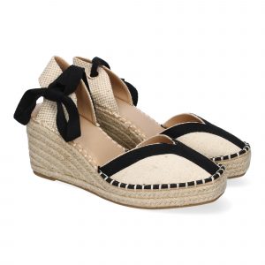 Sandalia de Mujer, Estilo Valenciana de Yute, Diseño Moderno, Detalles en la Pala