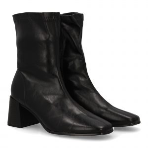 Botin mujer con tacon y estampado liso