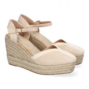 Sandalia de Mujer, Estilo Valenciana de Yute, Diseño Moderno con Punta Fina