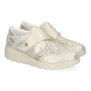 Zapatillas Casual de Mujer, Diseño Moderno y Elegante Calado, Comodas con Cierre de Velcro