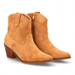 Botín cowboy baja para mujer.