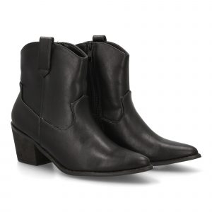 Botín cowboy baja para mujer.