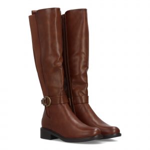 Bota alta elástica para mujer