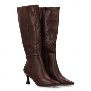 Sandalia de tacón con tiras finas para mujer